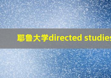 耶鲁大学directed studies